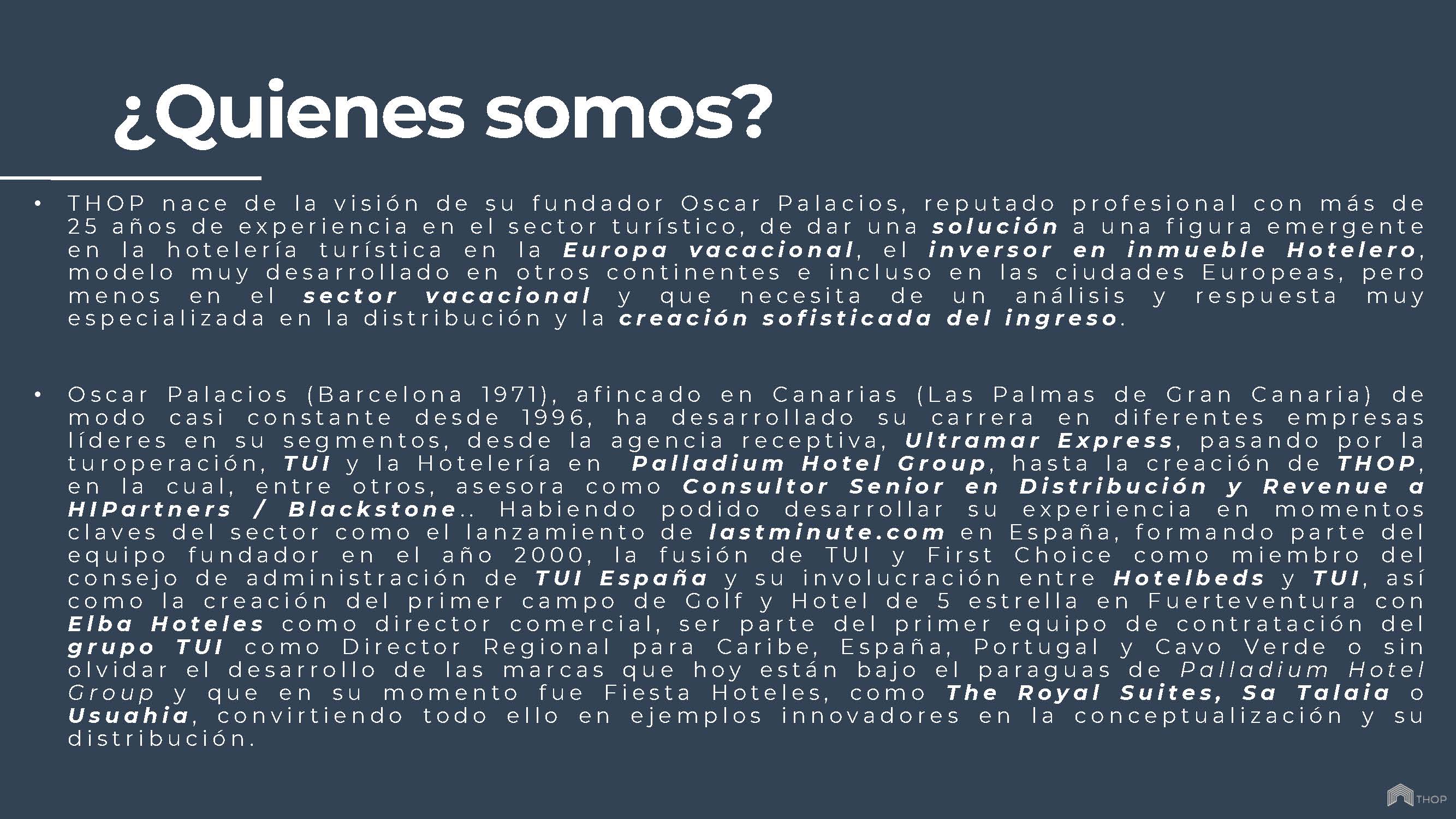 presentacion thop spain